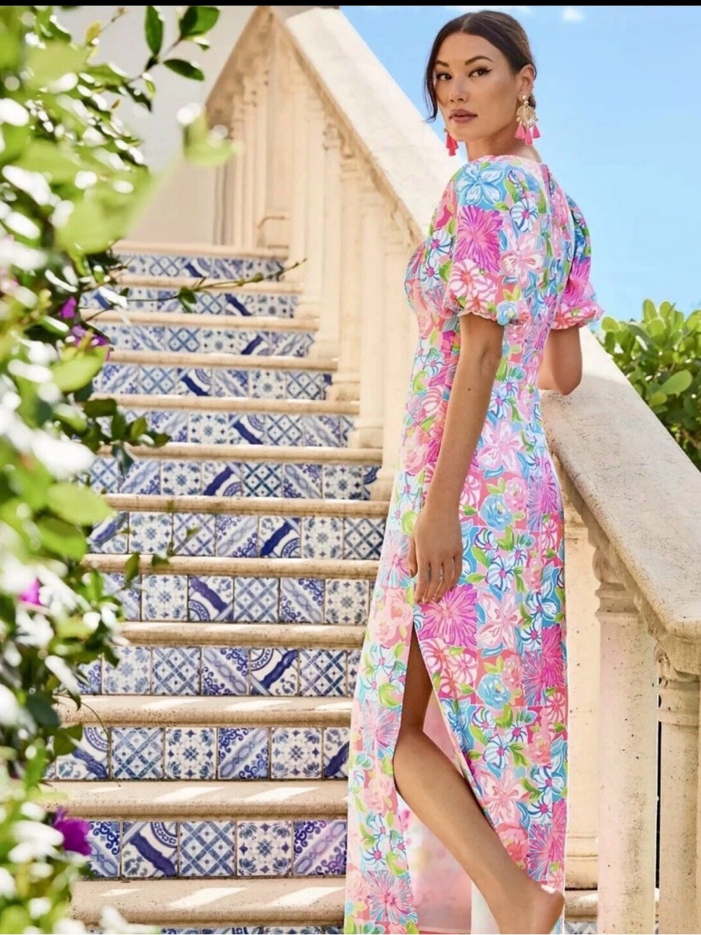 Lilly Pulitzer Kimberle Stretch Dress in Take it from your Mumsie size 12 NWT - Picture 7 of 9